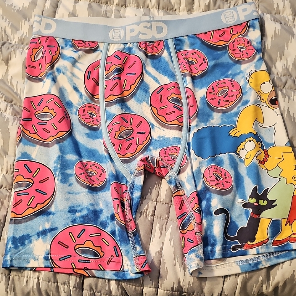 PSD The SIMPSONS Donut Print Boxer Shorts NWOT never Worn.